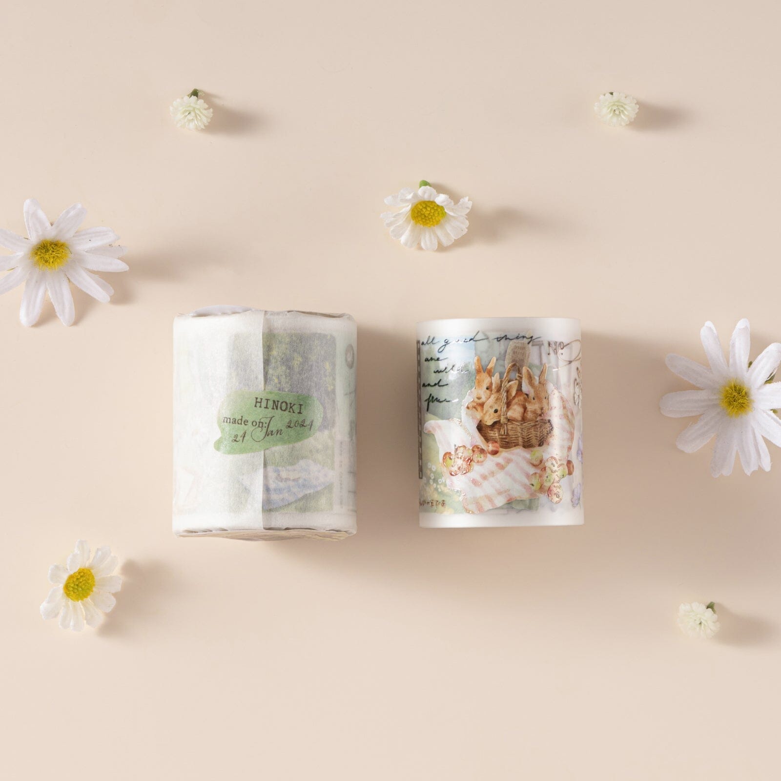 Hinoki - ‘Into the Meadow’ PET Decorative Tape - Meadow Picnic