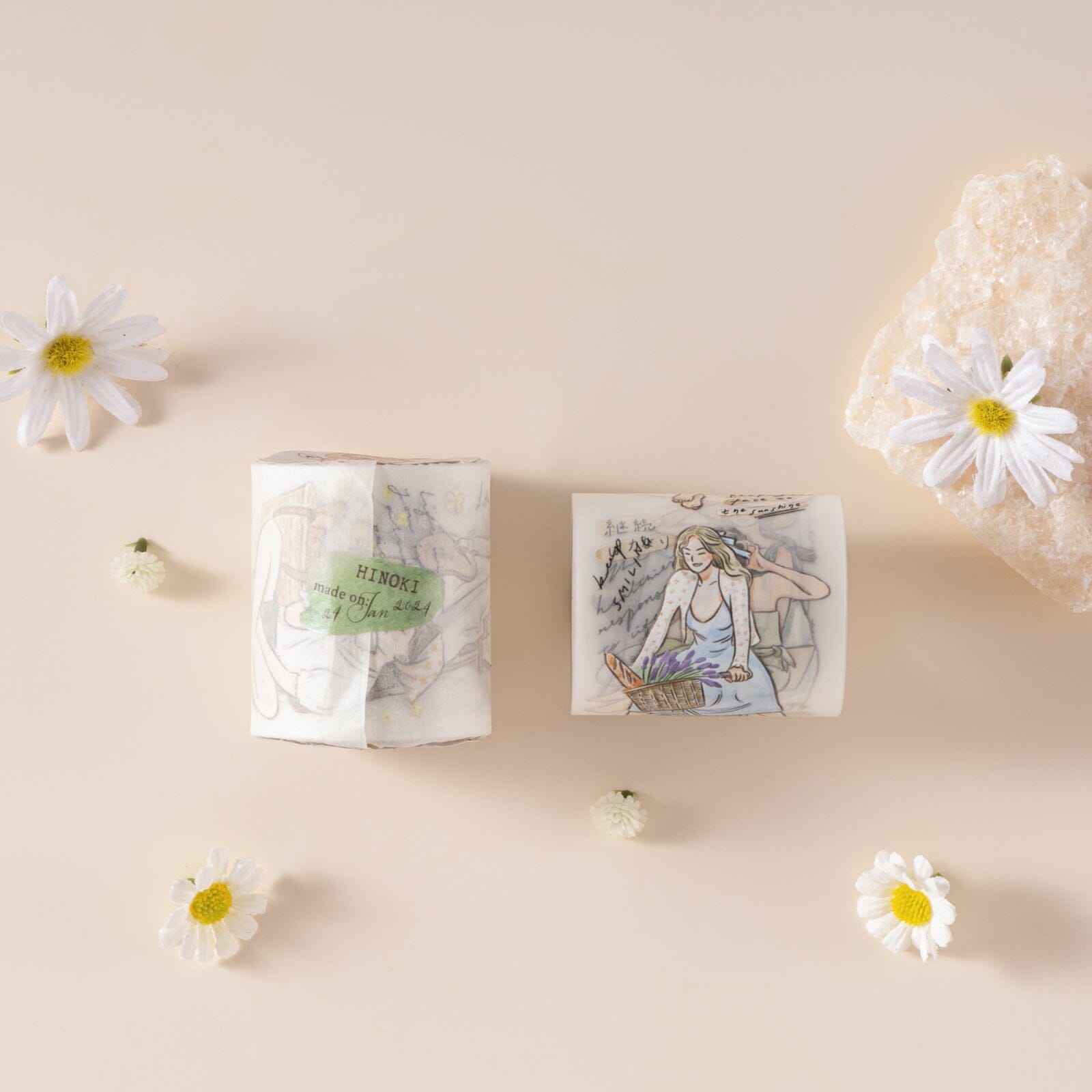 Hinoki - ‘Into the Meadow’ PET Decorative Tape - Summer Girls