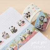 Tsuki ‘Playful Panda’ Washi Tape Set ☾