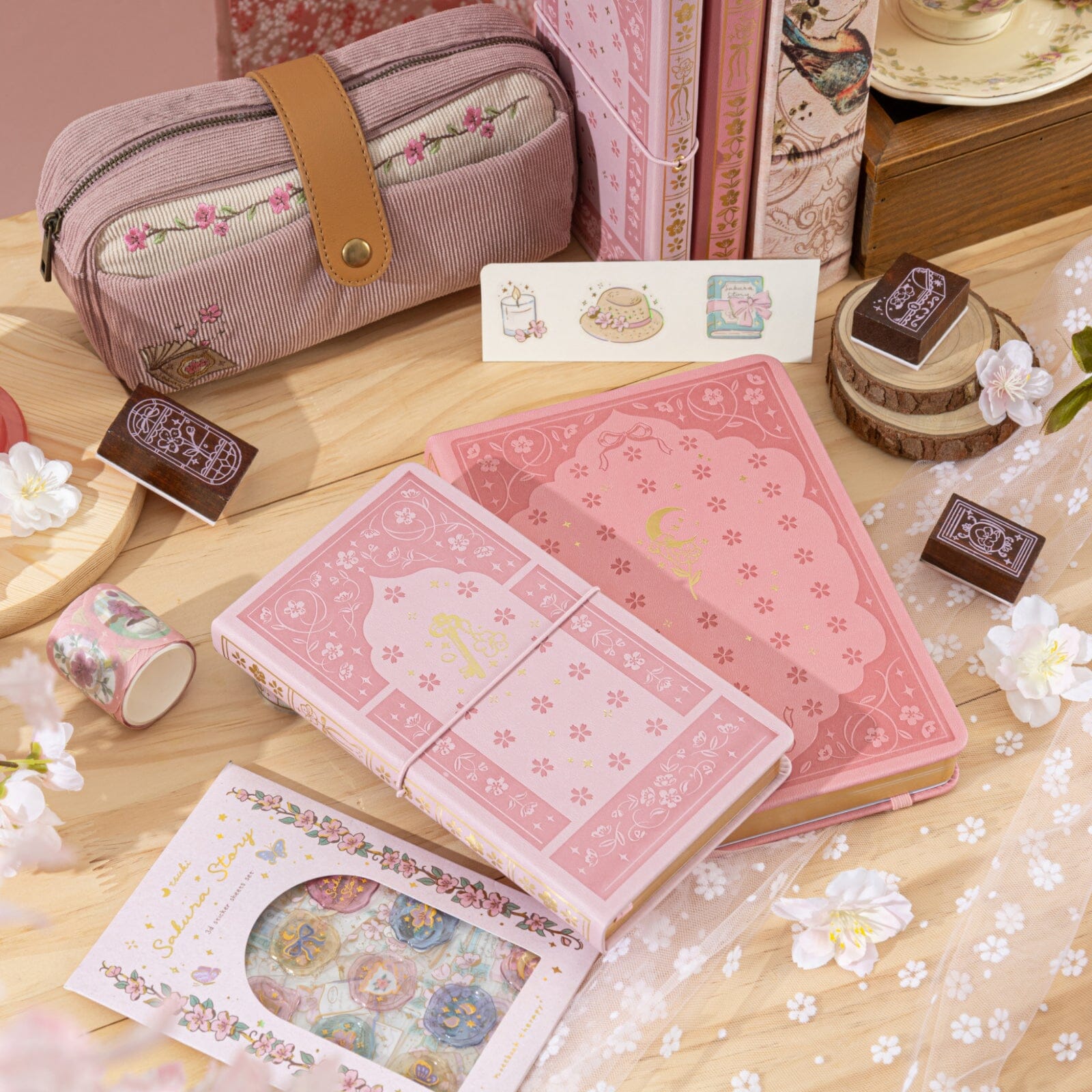 Tsuki ‘Sakura Secret’ Travel Notebook ☾