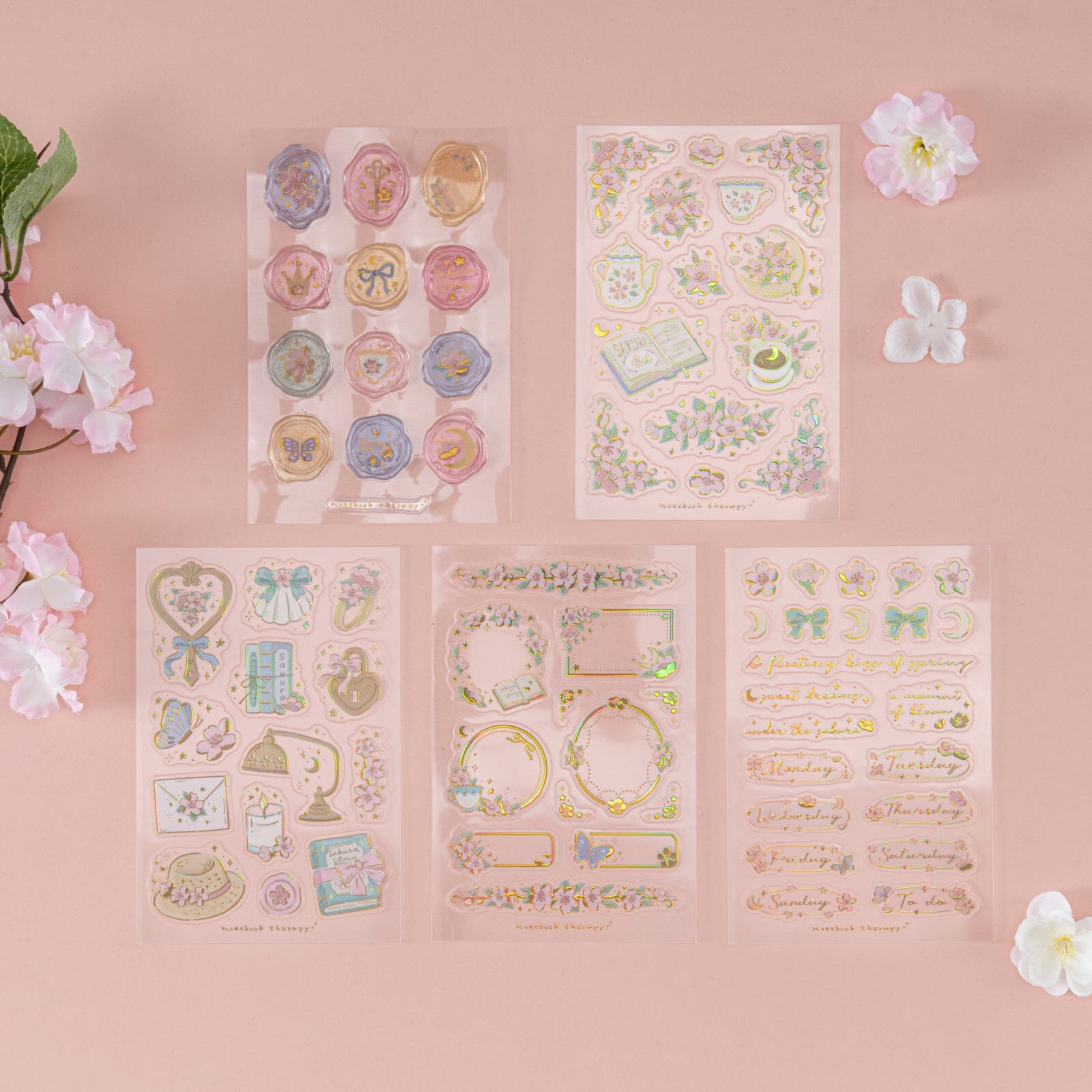 Tsuki ‘Sakura Story’ 3D Sticker Set ☾