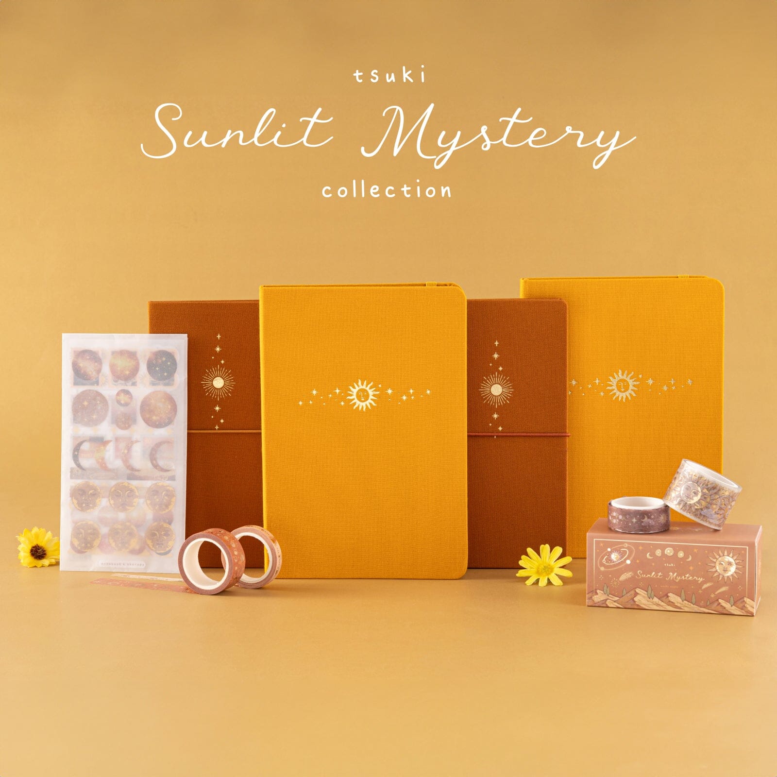 Tsuki ‘Sunbeam Magic’ Kraft Travel Notebook ☾