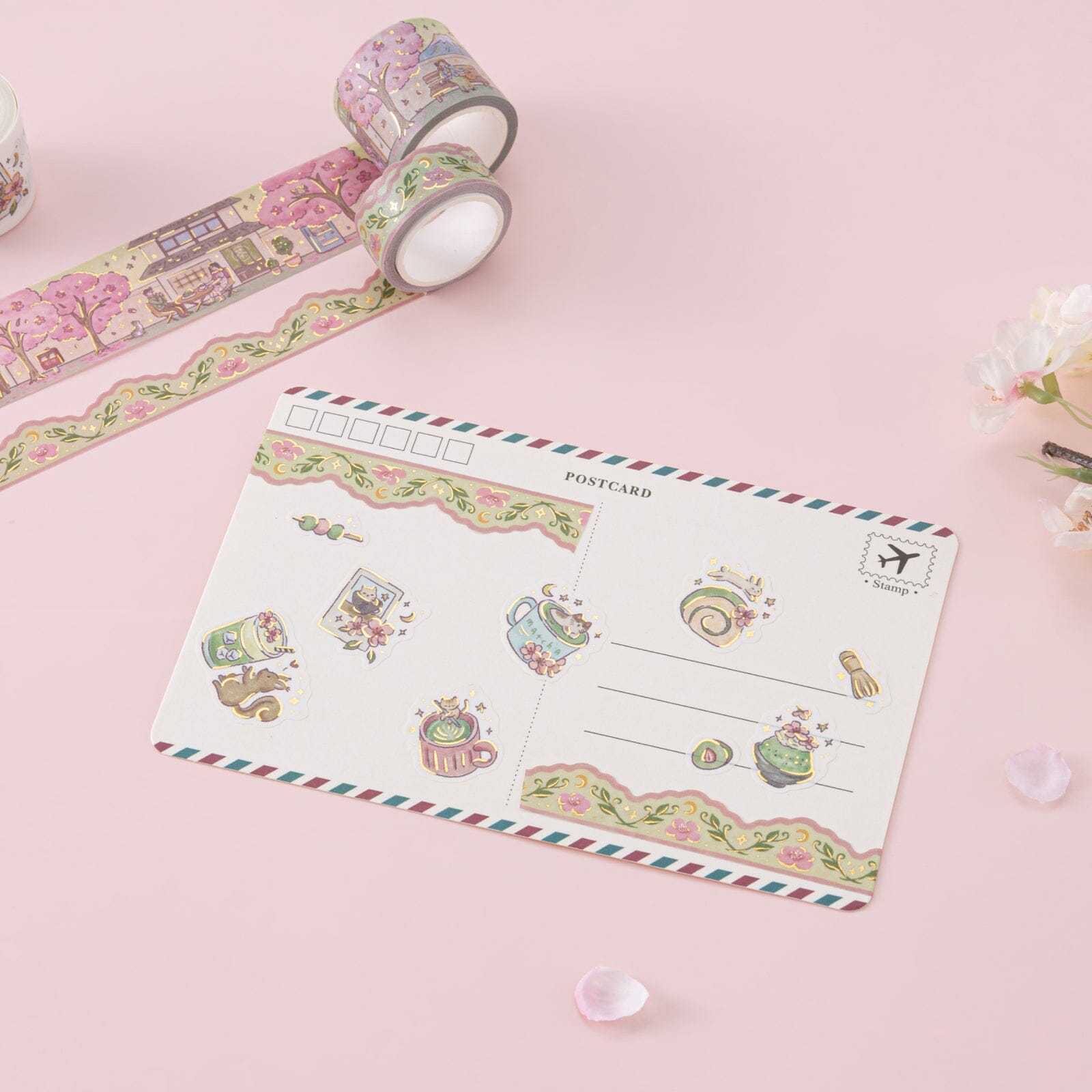 Tsuki ‘Matcha Bloom’ Travel Notebook Gift Set ☾