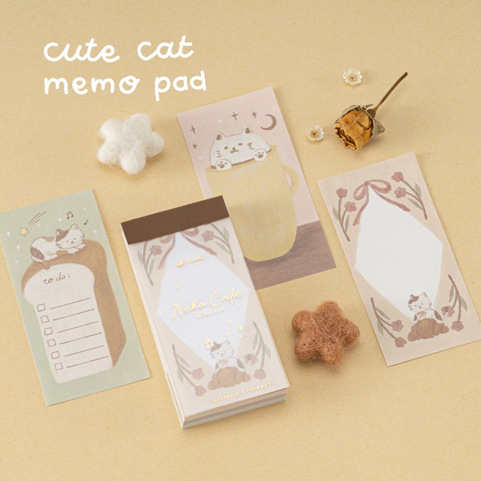 Tsuki ‘Neko Cafe’ Travel Notebook Gift Set ☾