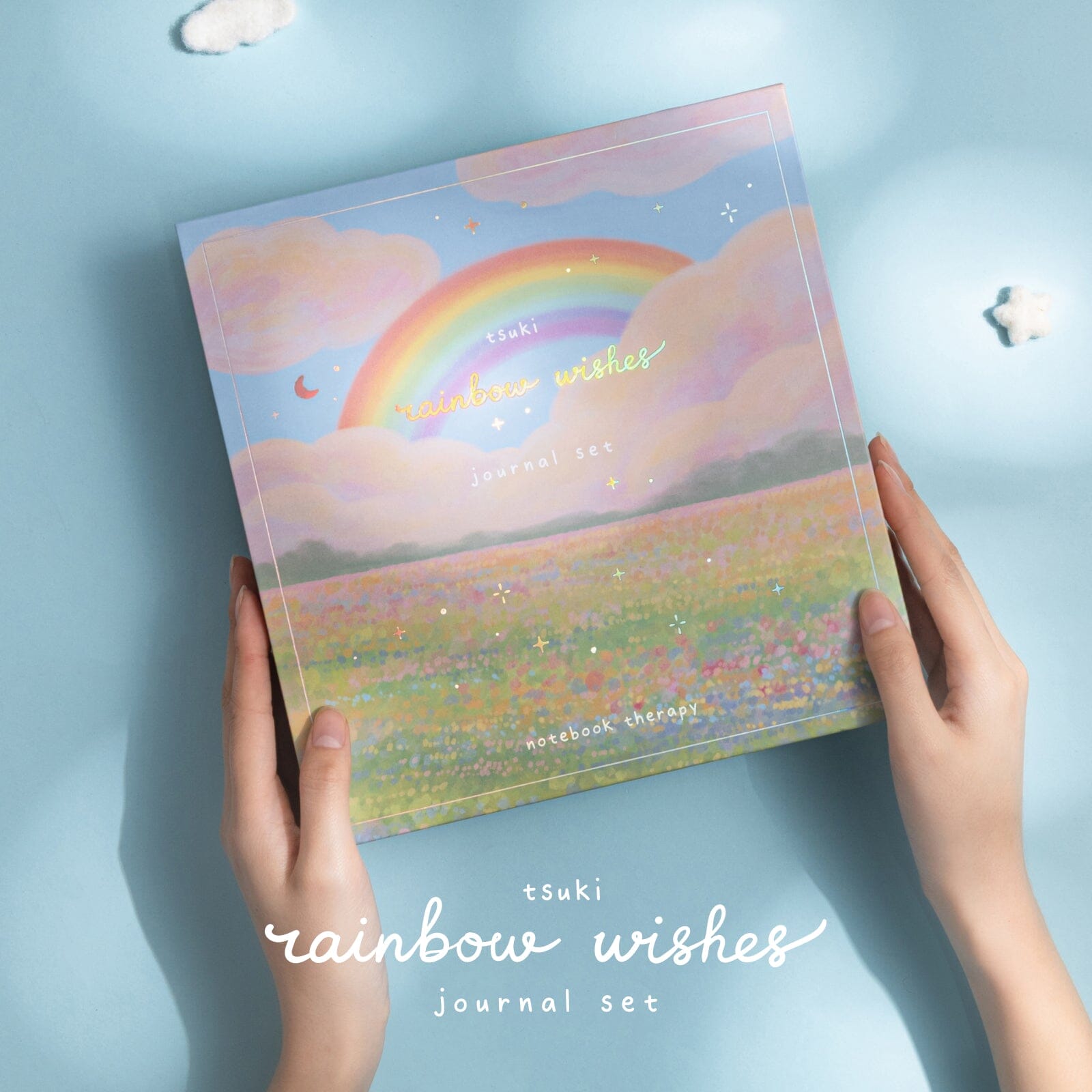 Tsuki ‘Rainbow Wishes’ Limited Edition Holographic Bullet Journal Set ☾