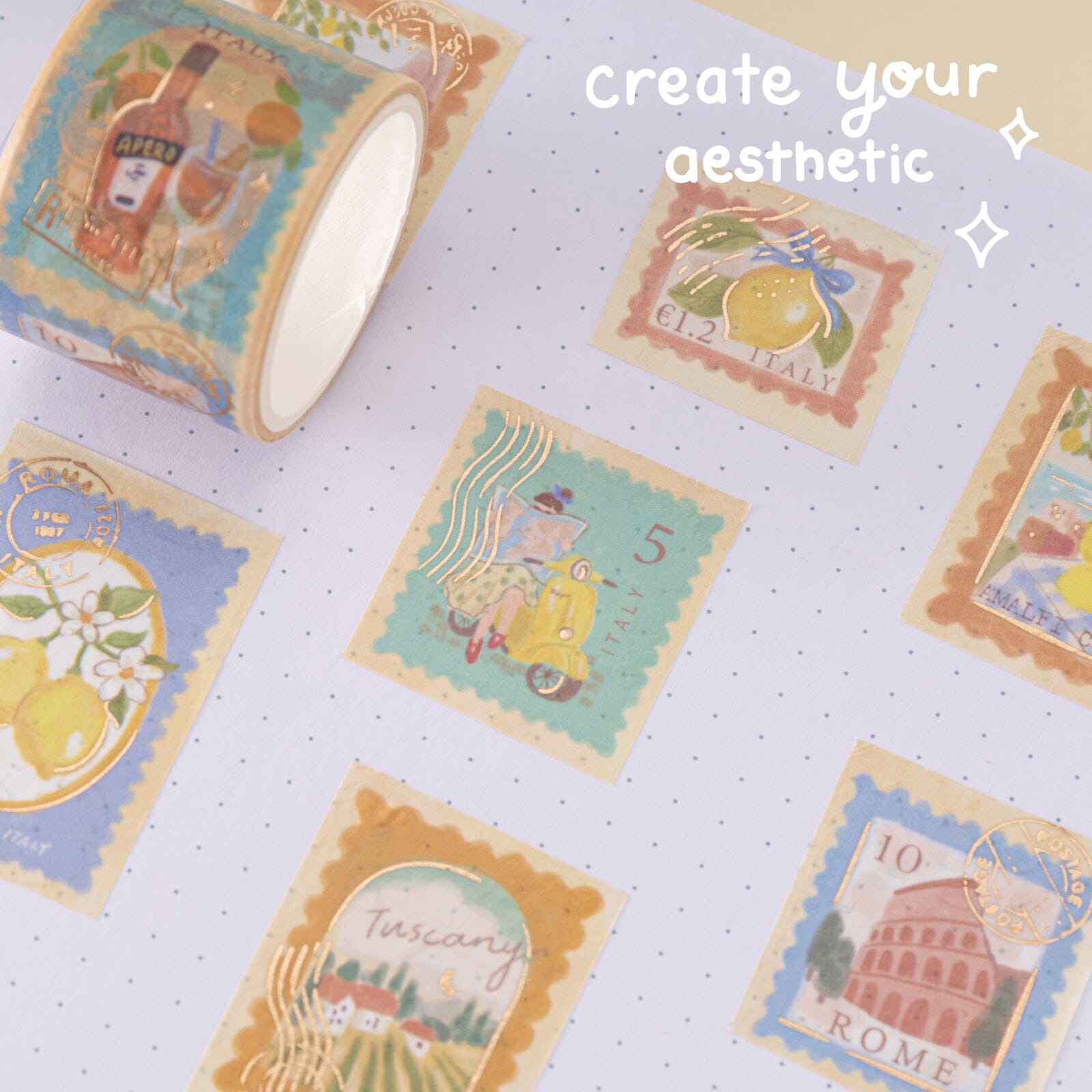 Tsuki ‘Summer in Italy’ Washi Tape Set ☾