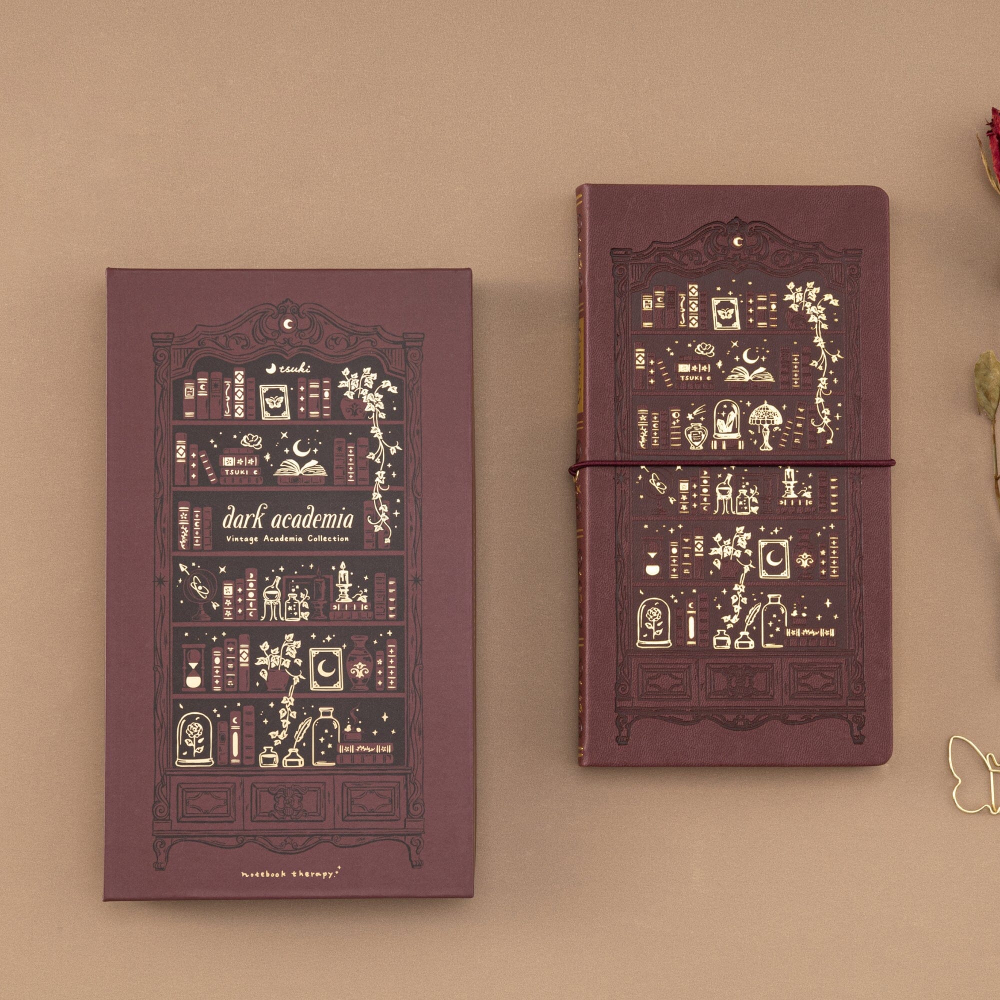 Tsuki ‘Dark Academia’ Travel Notebook ☾