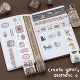 Tsuki ‘Vintage Neko’ Washi Tape Set ☾