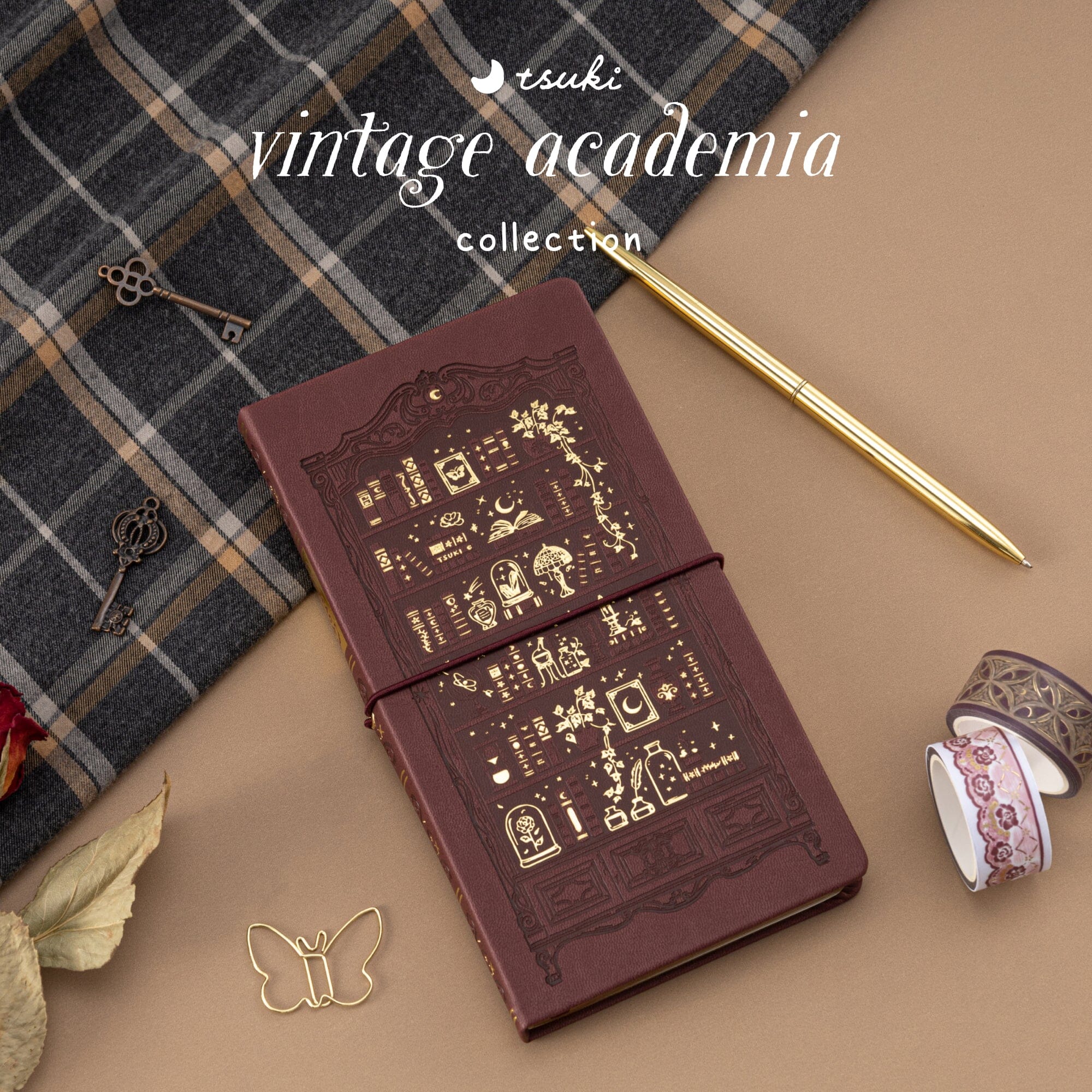Tsuki ‘Dark Academia’ Travel Notebook ☾