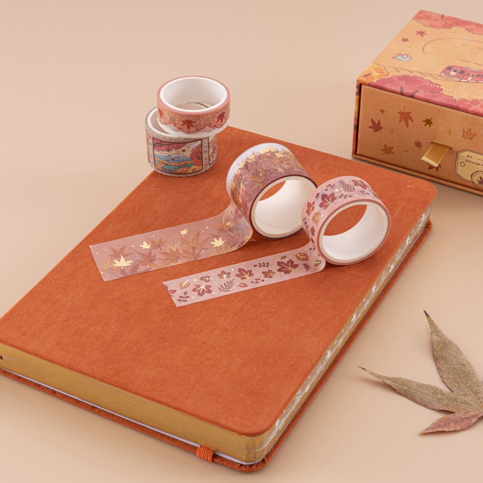 Tsuki 'Sakura Journey' Vintage Journal Washi Tape Set ☾ – NotebookTherapy