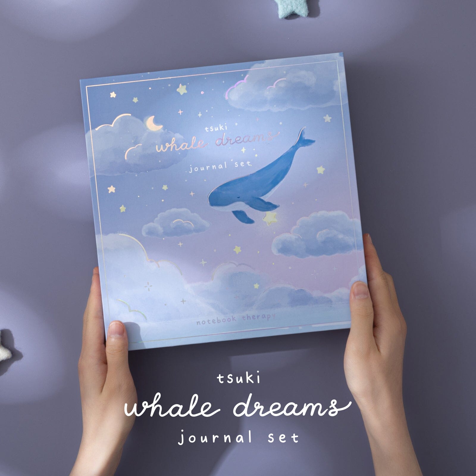 Tsuki ‘Whale Dreams’ Limited Edition Holographic Bullet Journal Set ☾