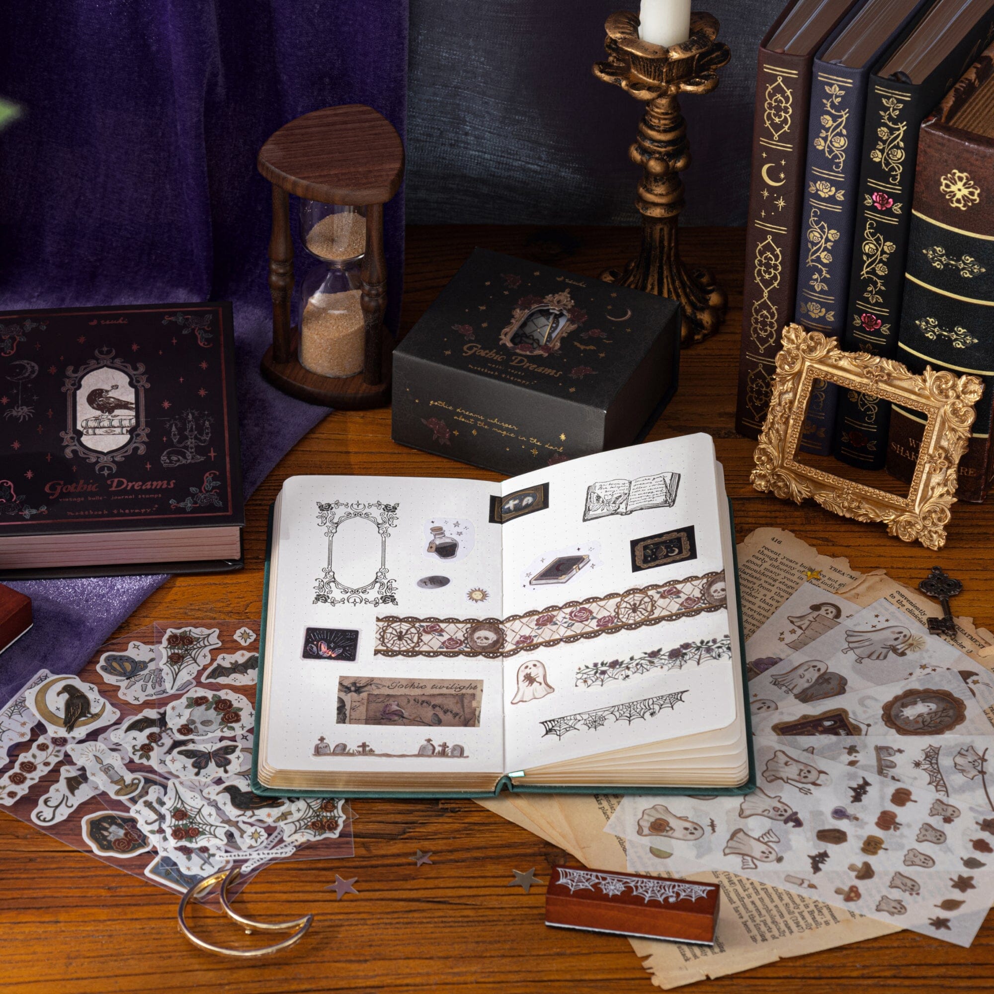 Tsuki ‘Candlelit Library’ Travel Notebook ☾