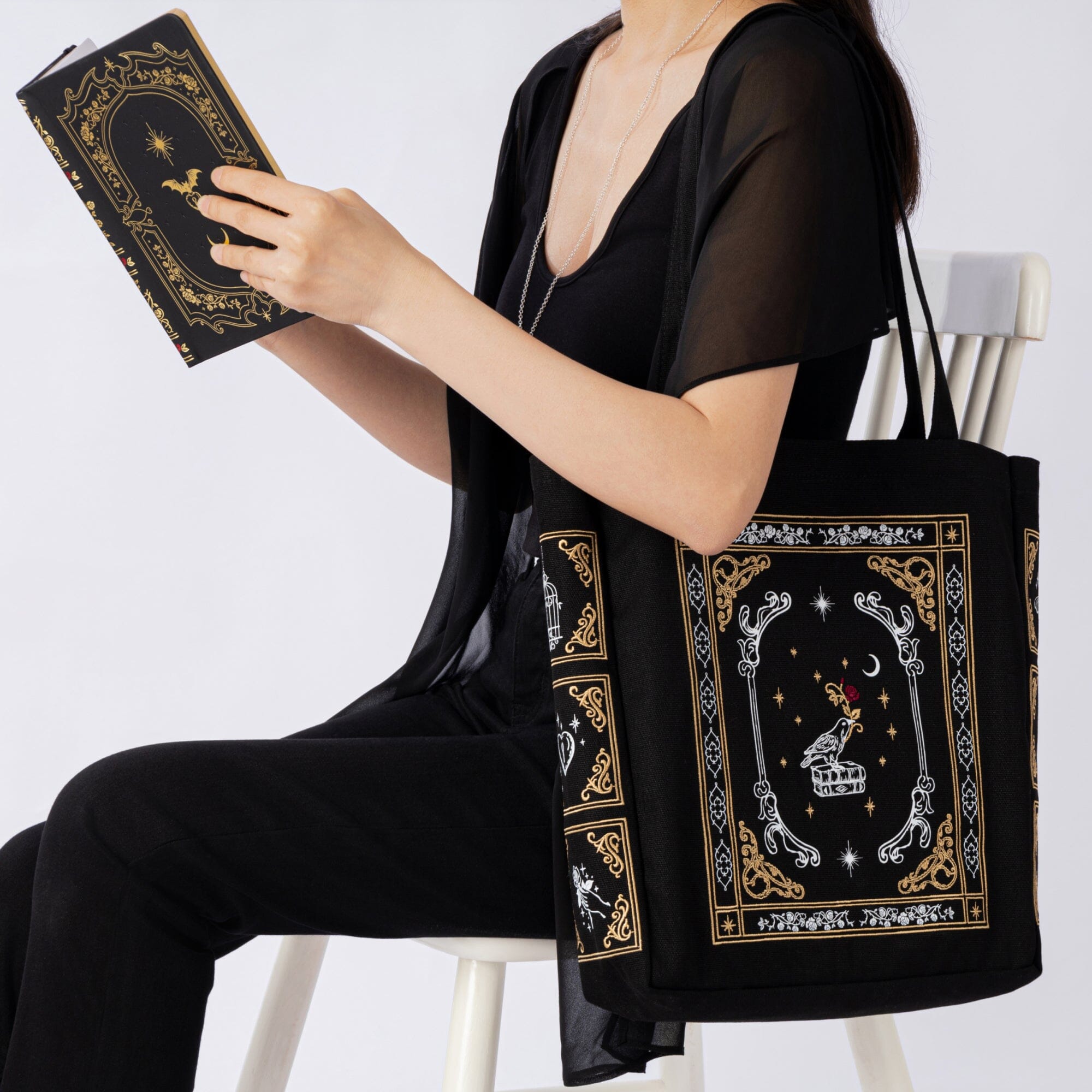 Tsuki ‘Gothic Dreams’ Limited Edition Embroidered Tote Bag ☾