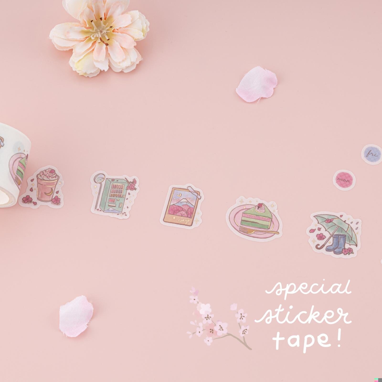 Tsuki ‘Sakura Days’ Washi Tape Set ☾