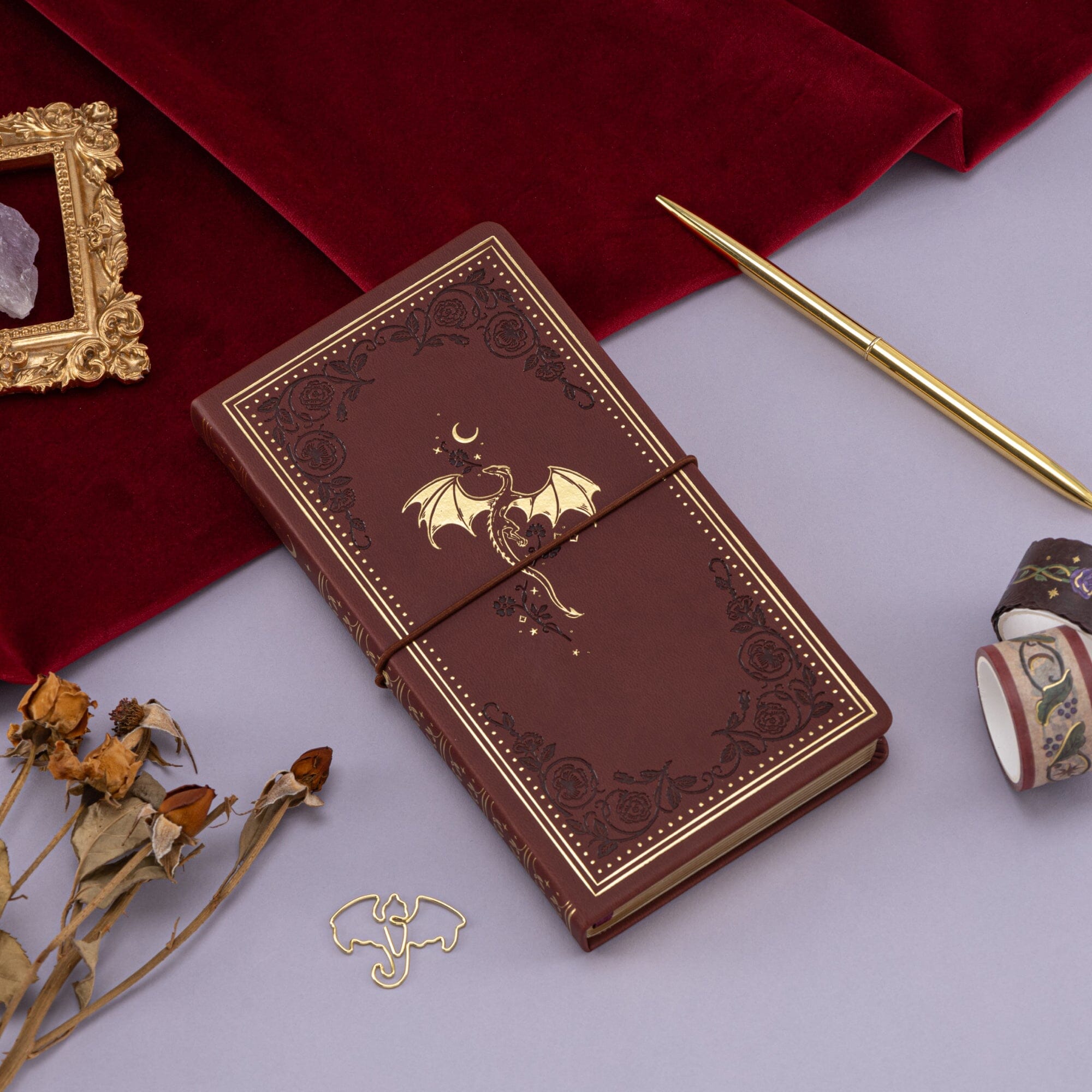 Tsuki ‘Dragon Crest’ Luxury Travel Notebook ☾