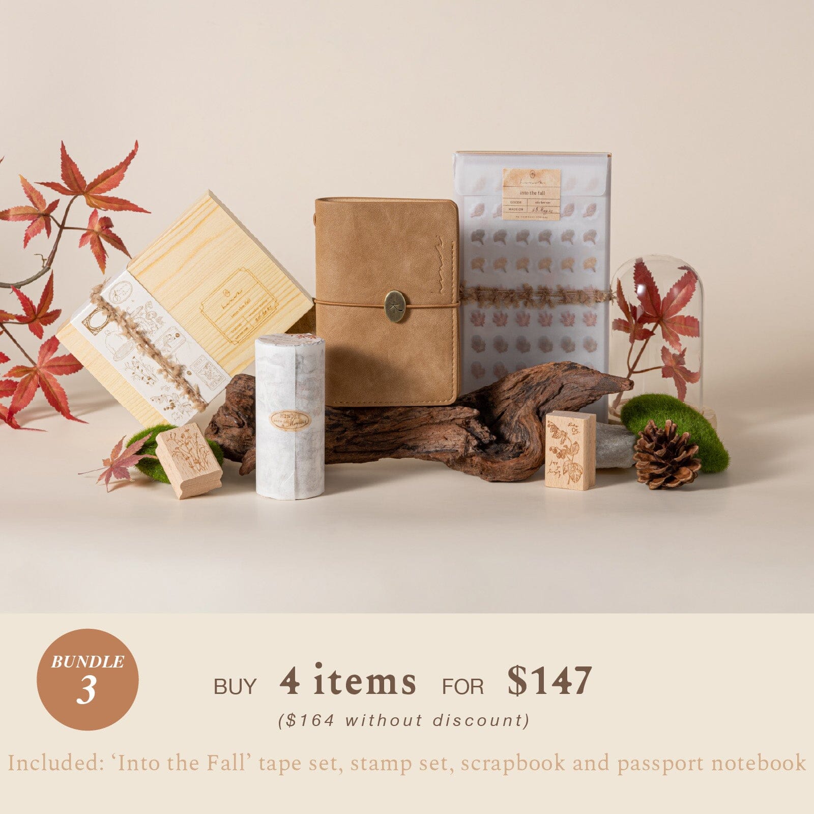 Hinoki - 'Into the Fall' Decorative PET Tape Set – NotebookTherapy
