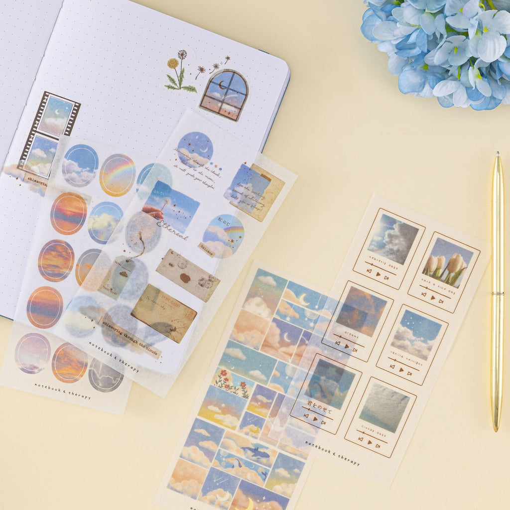 Tsuki ‘Cloud Dreamland’ Sticker Set ☾ – NotebookTherapy