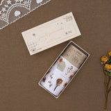 Tsuki Junk Journal washi tape set opened box showing 3 washi tape rolls