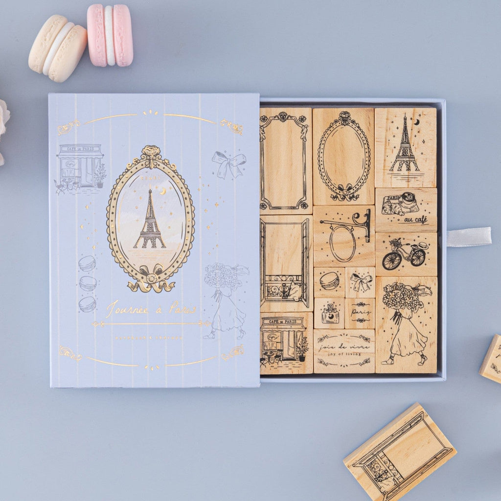 Tsuki ‘Journée à Paris’ Bullet Journal Stamp Set ☾ – NotebookTherapy