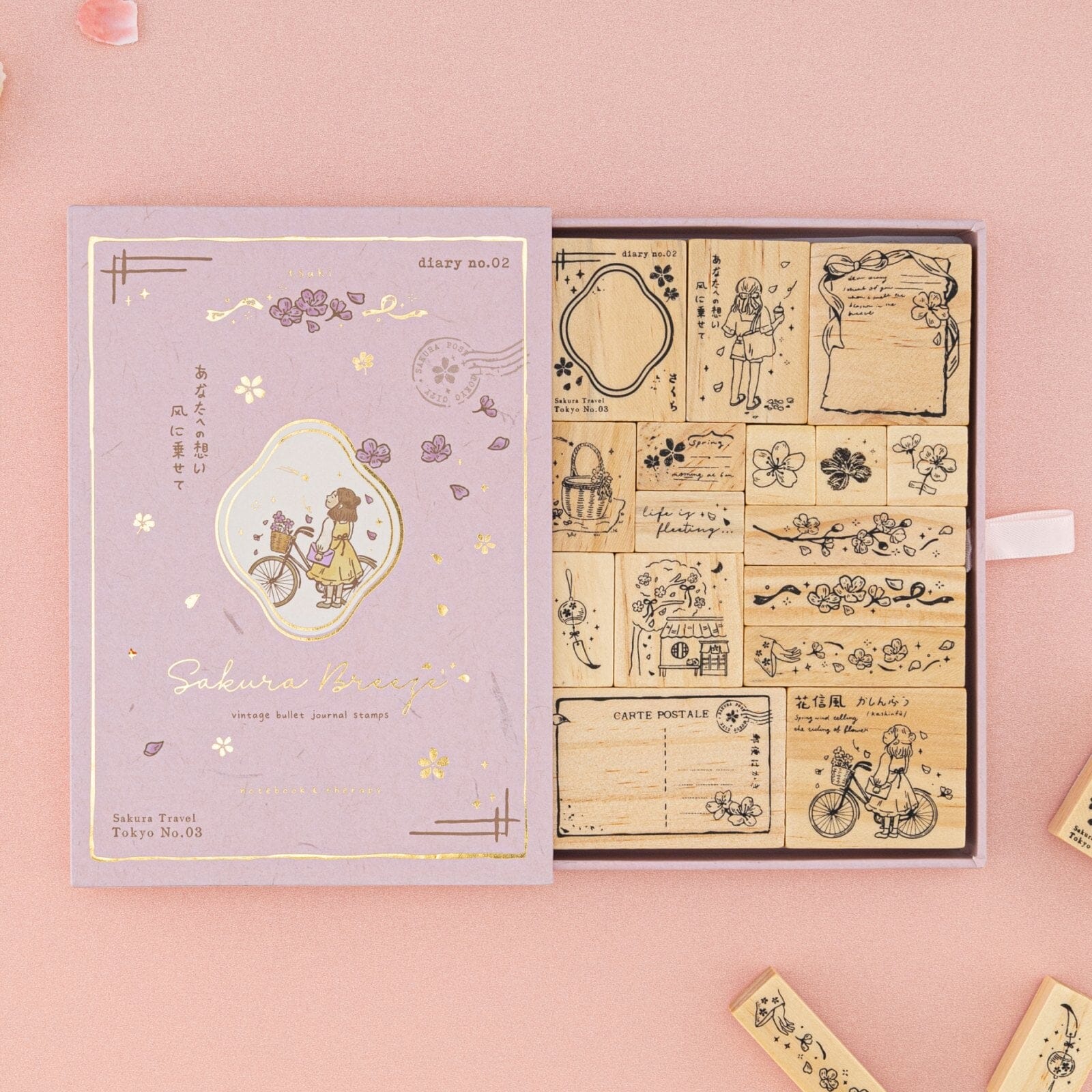Tsuki 'Cottage Friends' Bullet Journal Stamp Set ☾ - Wishupon