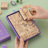 Close up of Tsuki ‘Enchanted Garden’  Stamp Set held on hands 