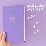 Tsuki Twilight Hour notebook with gold gilded page edges