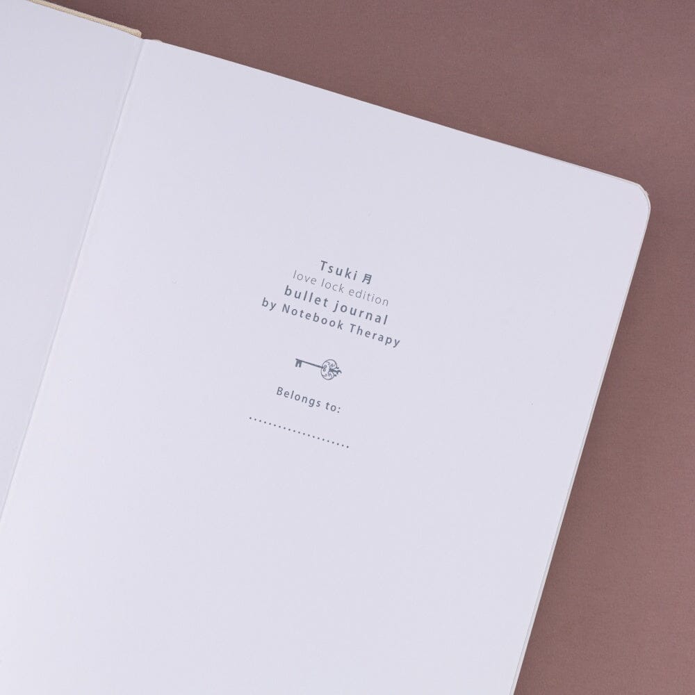 Tsuki ‘Love Lock’ Limited Edition Bullet Journal ☾ NotebookTherapy