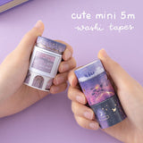 Tsuki Twilight Hour cute mini 5m washi tapes