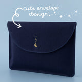 Cloud Dreamland notebook pouch with writing that says “cute envelope design”