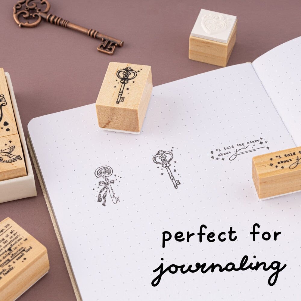 Tsuki ‘Love Lock’ Bullet Journal Stamp Set ☾ – NotebookTherapy