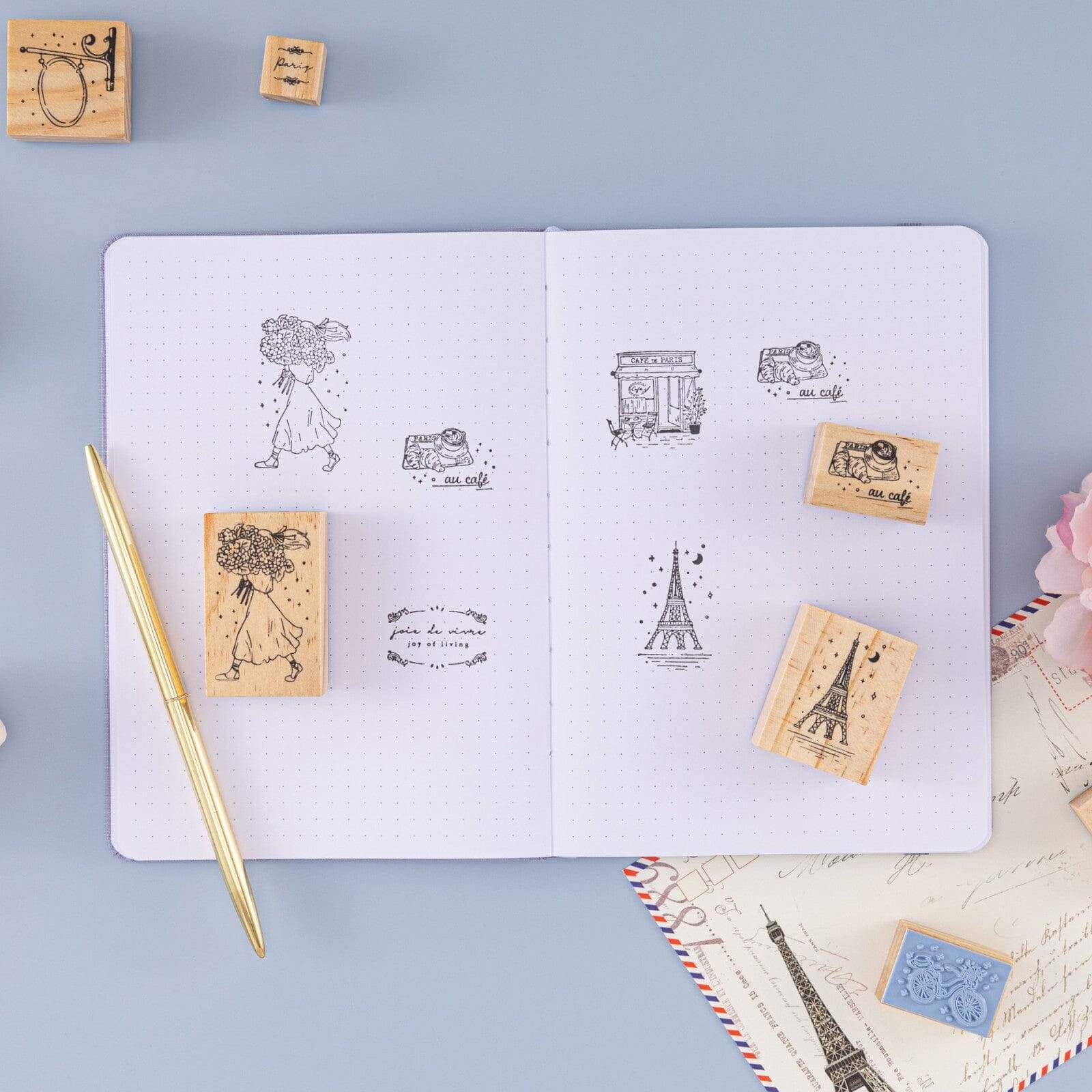 Bullet Journal Frames, Tags & Icons Stamp Set - Kawaii Pen Shop