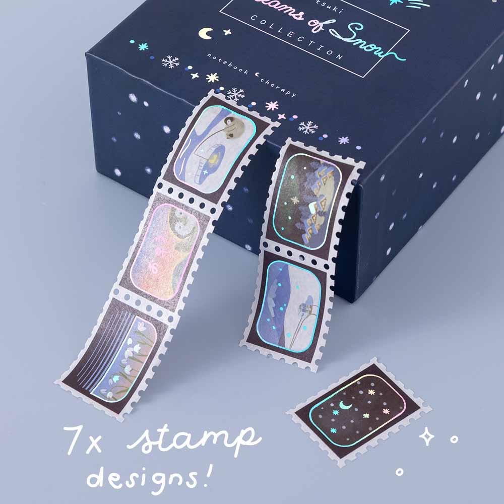 Tsuki 'Winter Moonflower' Washi Tape Set ☾ – NotebookTherapy