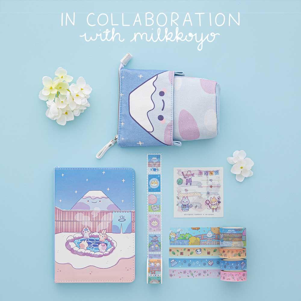 Tsuki ‘Four seasons’ Fuji Pop-Up Pencil Case ☾ @milkkoyo x NotebookThe ...