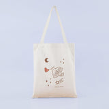Front of Tsuki ‘Moonflower’ Limited Edition Tote Bag in light blue background