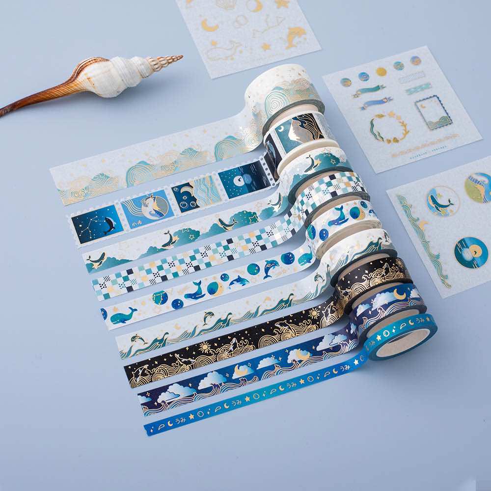 The Happy Planner Washi Tape Blue Hues (10 pcs) NEW