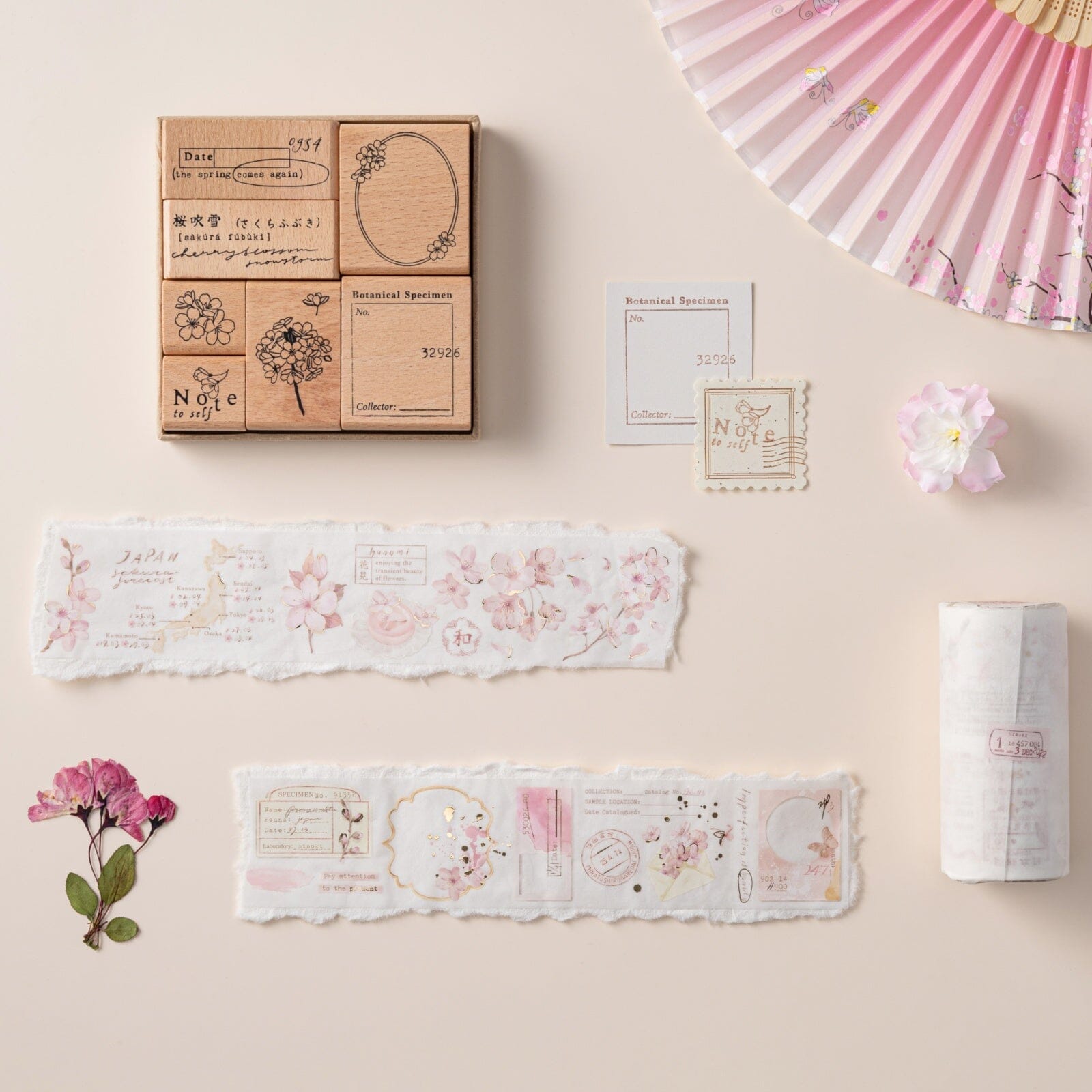 Hinoki - ‘Into the Blossom’ Decorative PET Tape Set