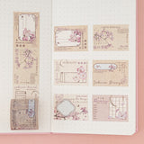 Cherry blossom writing tape swatch on travel notebook