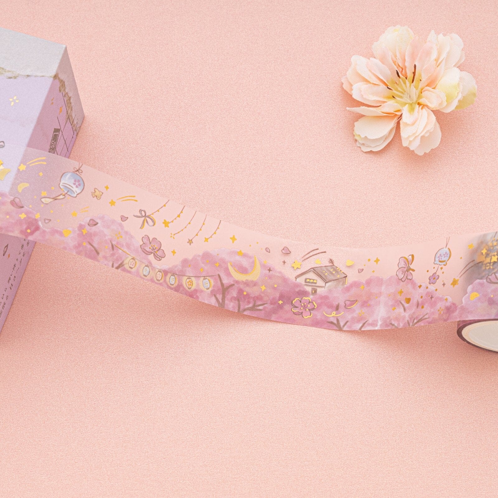 Starry Skies & Cherry blossoms Washi Tape set Japanese Stationery – The  Pink Room Co.
