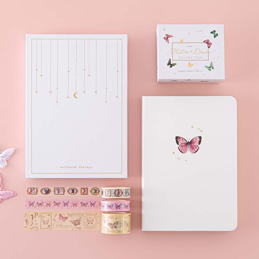 Tsuki Cloud White 'Flutter + Dream' Limited Edition Bullet Journal by –  NotebookTherapy