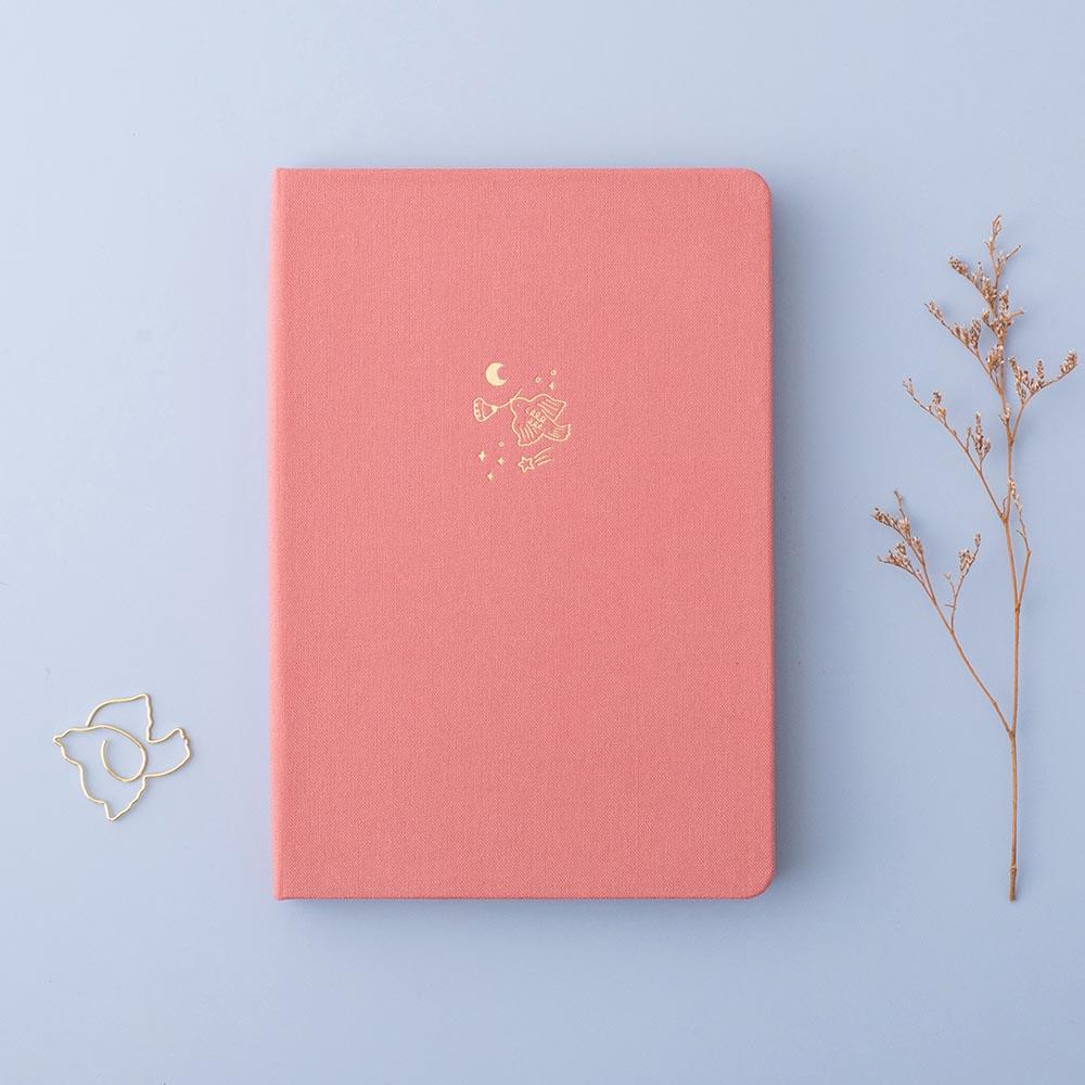 Tsuki ‘Suzume’ Limited Edition Bullet Journal with flowers and free gift on lilac background