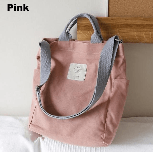 Pastel Aesthetic Canvas Tote Bag NotebookTherapy
