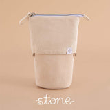 Tsuki ‘Maple Dreams’ Pop-Up Pencil case in stone in beige background