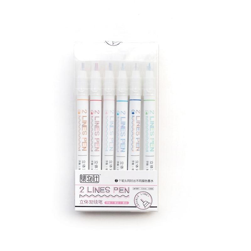 Double Lines Pen - Set of 6! – NotebookTherapy