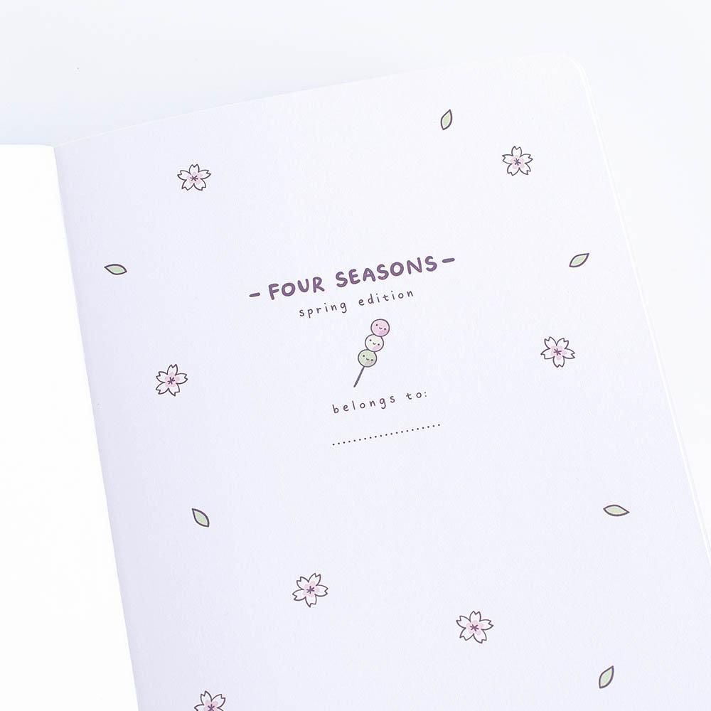 front cover of the four season spring edition bullet journal