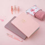 Cherry blossom and fuji-san themed Japan inspired bullet journal notebooks