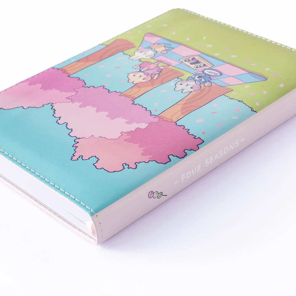 the spine of spring notebook four season in collaboration with milkkoyo