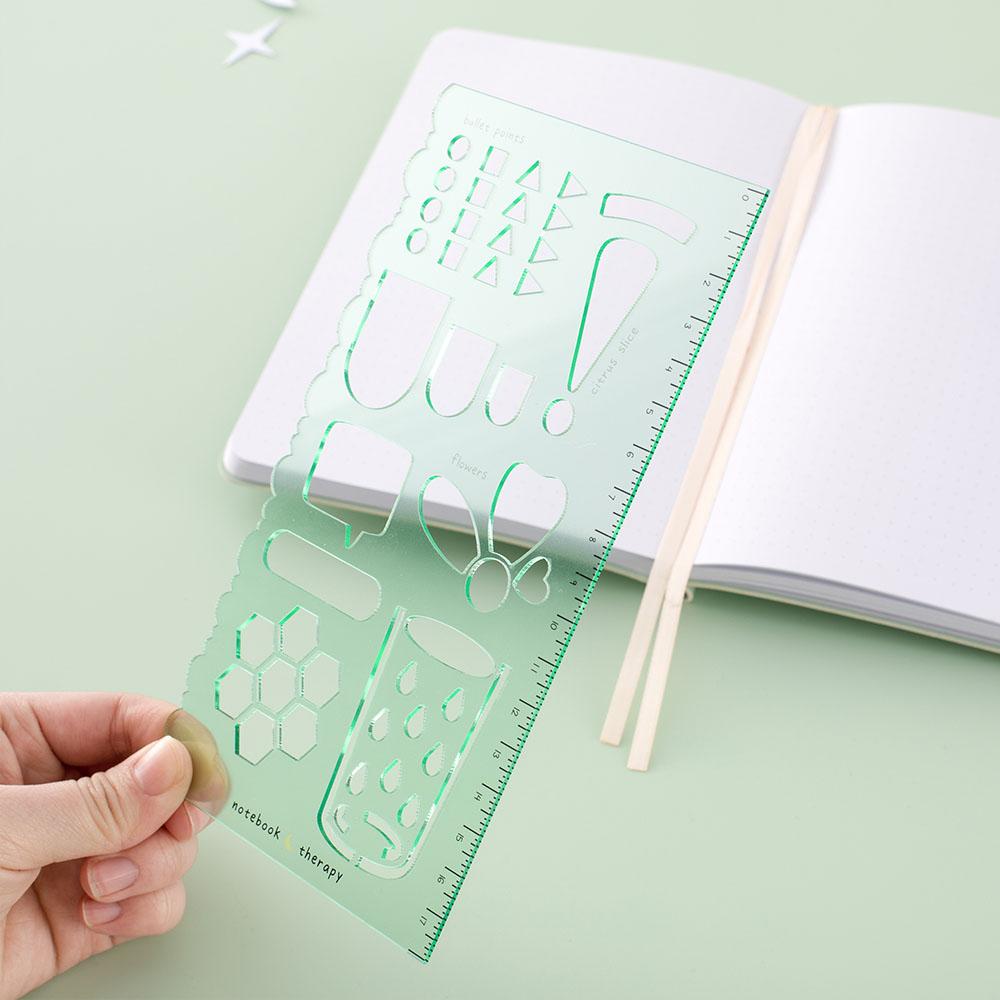 Tsuki Bullet Journal Stencil Set ☾ NotebookTherapy