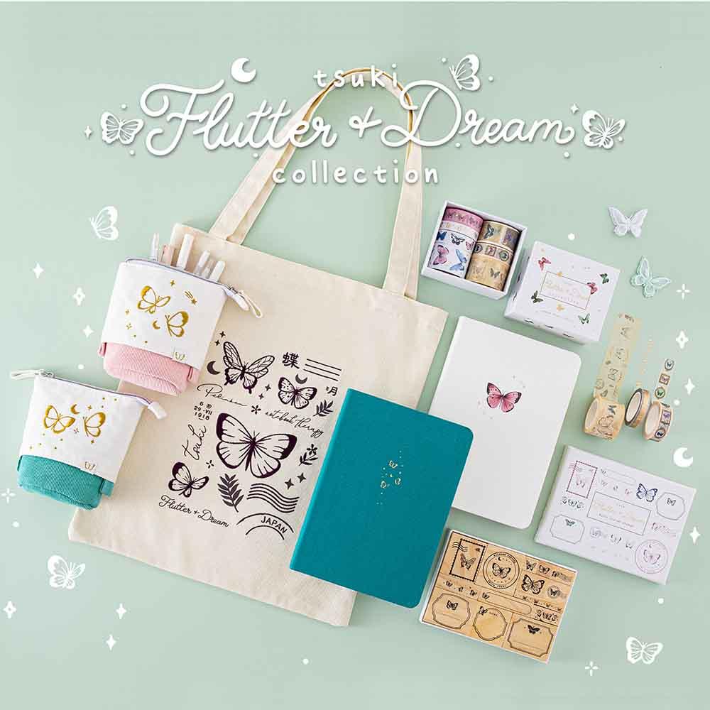 Tsuki 'Flutter + Dream' Pop-Up Pencil Case by Notebook Therapy x Pelin –  NotebookTherapy