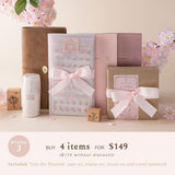 Buy 4 items for $135 Hinoki into the blossom bundle including washi tape, stamps, insert and travel notebook
