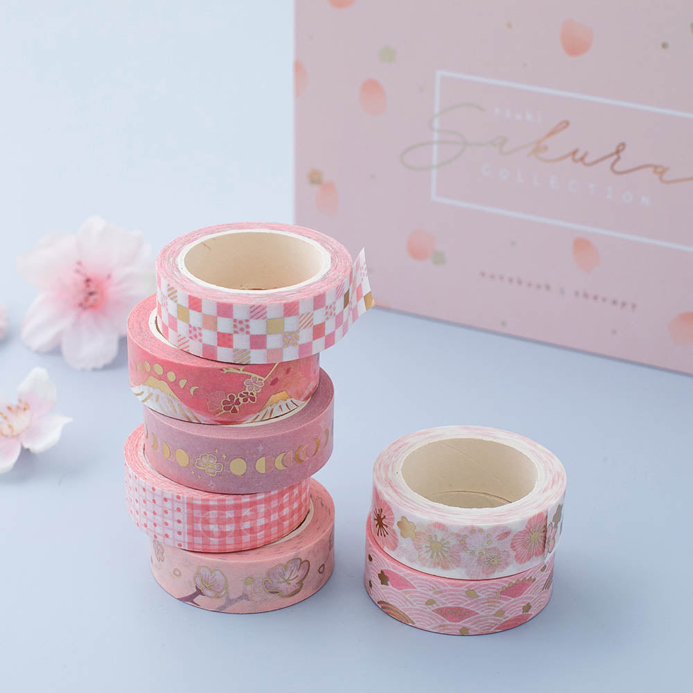 Tsuki 'Floral' Washi Tapes + Stickers Set ☾ – NotebookTherapy